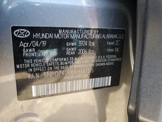 5NPD74LFXKH487315 Hyundai ELANTRA SE