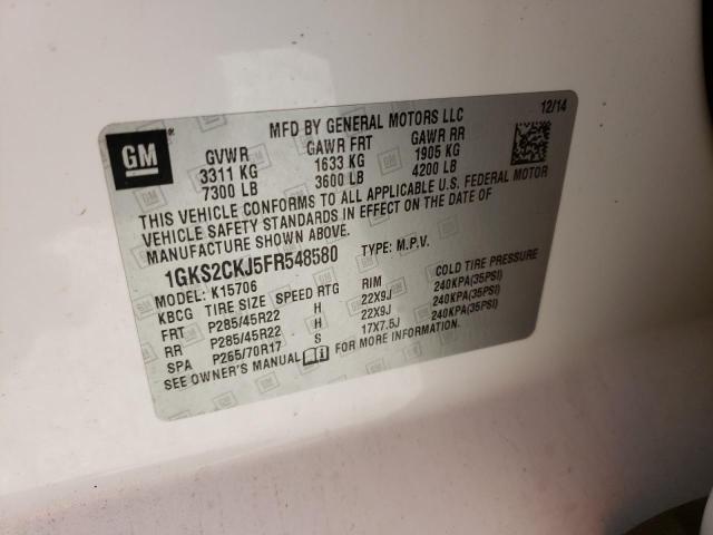 1GKS2CKJ5FR548580 GMC YUKON DENALI