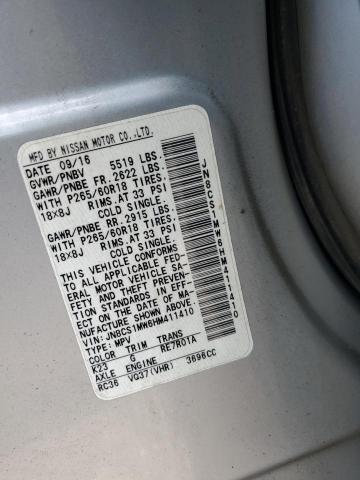 JN8CS1MW6HM411410 Infiniti QX70