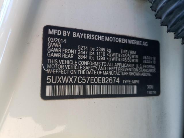5UXWX7C57E0E82674 BMW X3 Xdrive35i