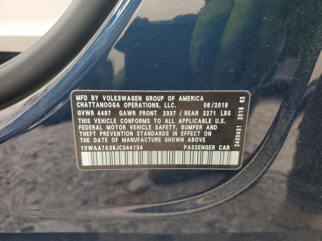 1VWAA7A38JC044134 Volkswagen PASSAT S