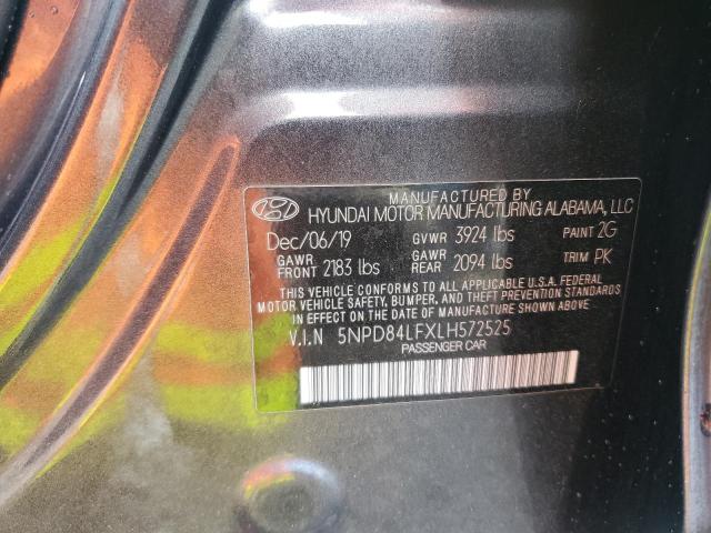 5NPD84LFXLH572525 Hyundai mpi nu