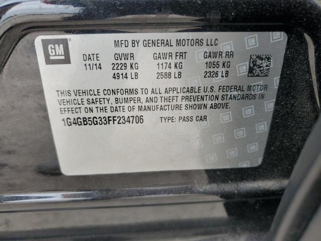 1G4GB5G33FF234706 Buick Lacrosse