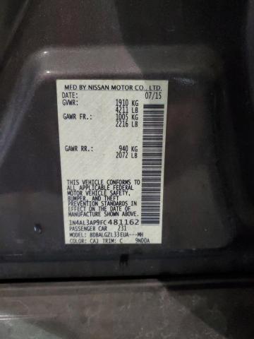1N4AL3AP9FC481162 Nissan ALTIMA 2.5