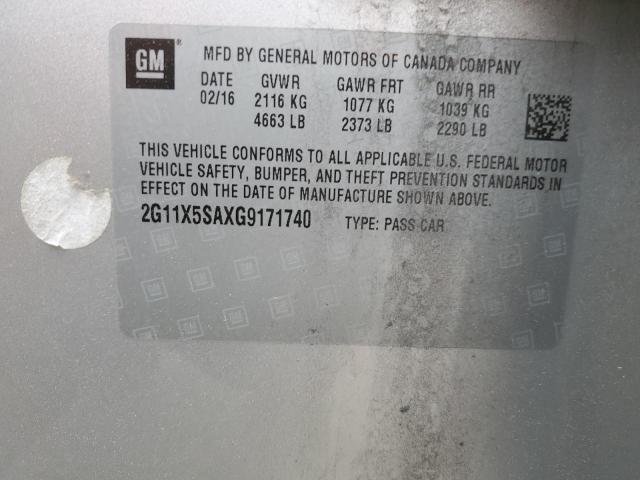 2G11X5SAXG9171740 Chevrolet IMPALA LS