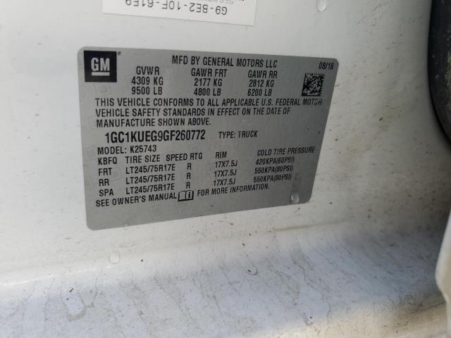 1GC1KUEG9GF260772 Chevrolet Silverado K2500 Heavy Duty
