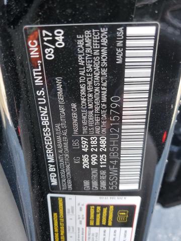 55SWF4JB5HU215790 Mercedes-Benz C 300
