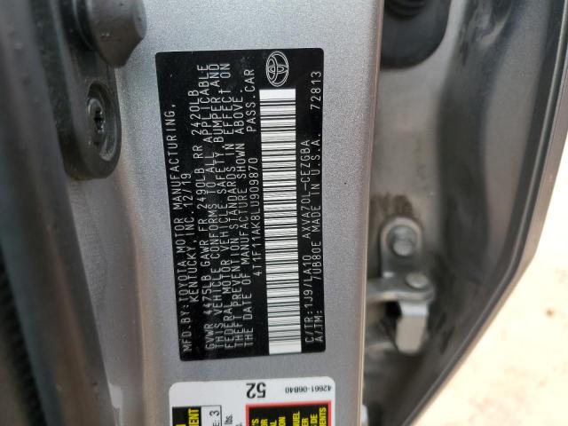 4T1F11AK8LU909870 Toyota CAMRY XLE