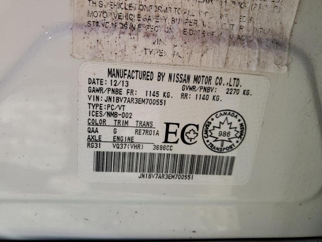 JN1BV7AR3EM700551 Infiniti Q50 BASE