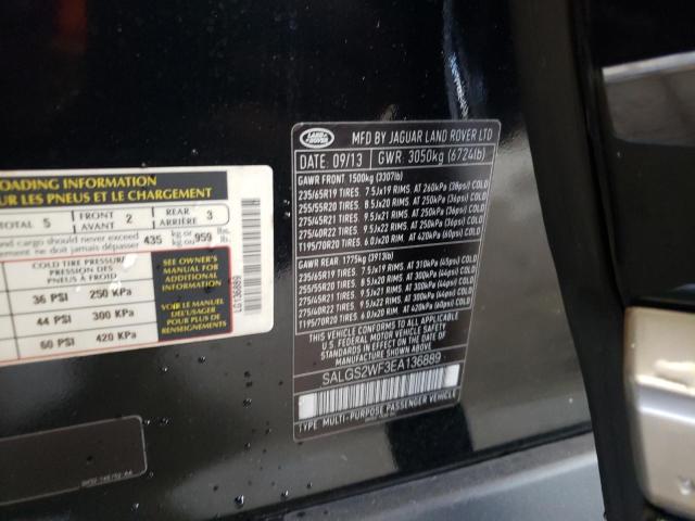 SALGS2WF3EA136889 Land Rover Range Rover Hse