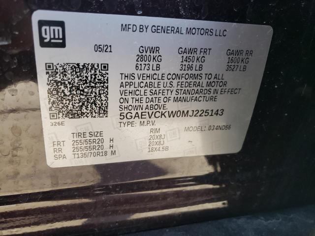 5GAEVCKW0MJ225143 Buick Enclave Avenir