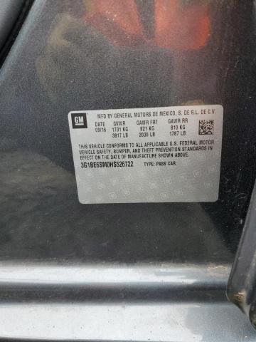 3G1BE6SM0HS526722 Chevrolet CRUZE LT