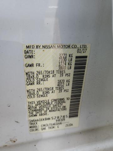 1N6AA1EK8HN528785 Nissan TITAN S
