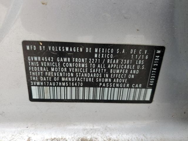 3VWH17AU7HM516470 Volkswagen Golf Alltrack S