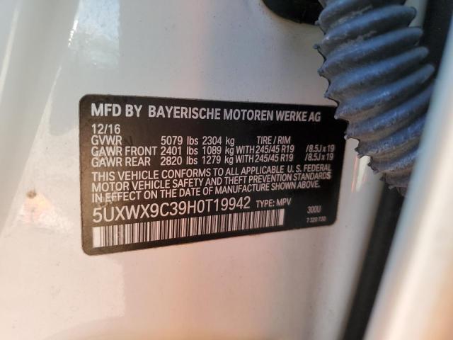 5UXWX9C39H0T19942 BMW X3 Xdrive28i