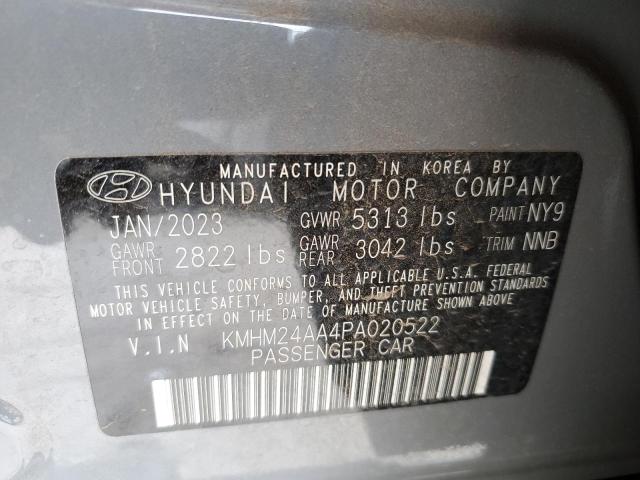 KMHM24AA4PA020522 Hyundai Ioniq 6 Se