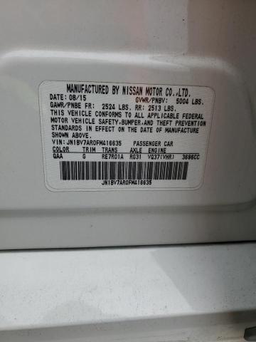 JN1BV7AR0FM416635 Infiniti Q50 BASE