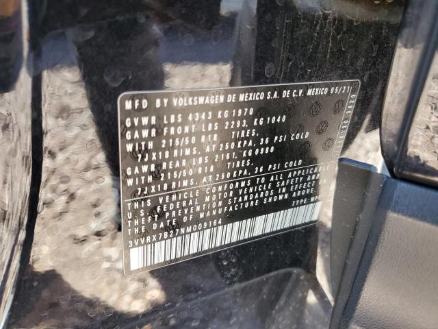3VVRX7B27NM009164 Volkswagen TAOS SE