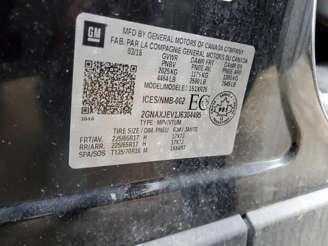 2GNAXJEV1J6304495 Chevrolet EQUINOX LT