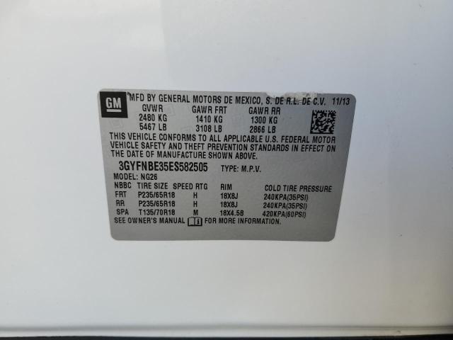 3GYFNBE35ES582505 Cadillac Srx Luxury Collection