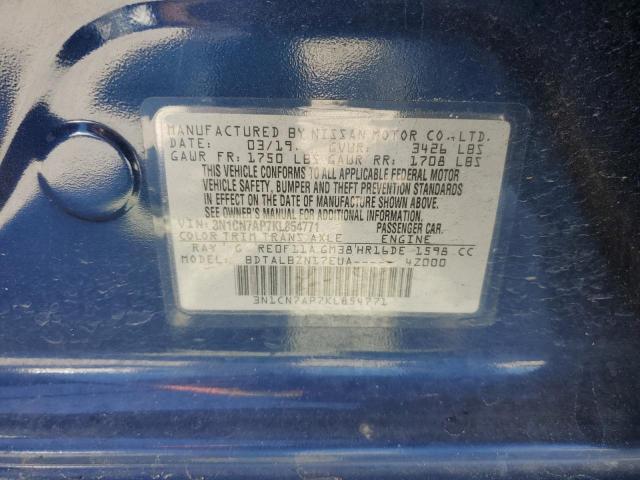 3N1CN7AP7KL854771 Nissan VERSA S
