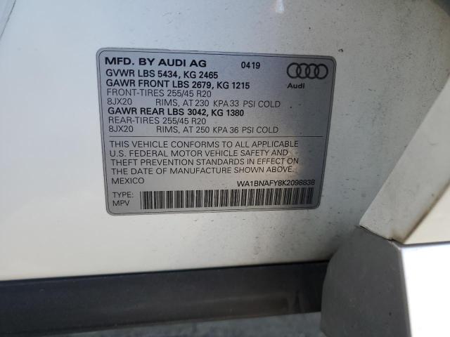 WA1BNAFY8K2098838 Audi Q5 Premium Plus