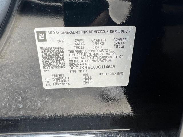 3GCUKREC0JG114645 Chevrolet Silverado K1500 Lt