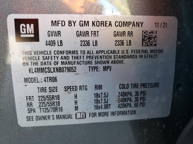 KL4MMCSLXNB079052 Buick Encore Gx Preferred