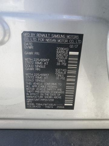 KNMAT2MT7HP557258 Nissan ROGUE S