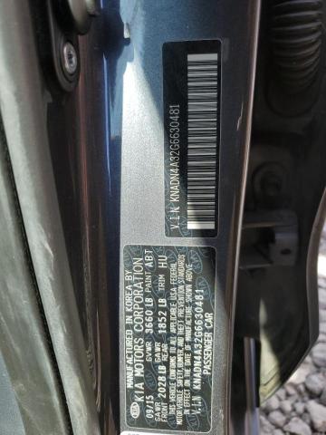 KNADN4A32G6630481 KIA RIO EX