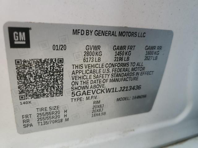 5GAEVCKW1LJ213436 Buick Enclave Avenir