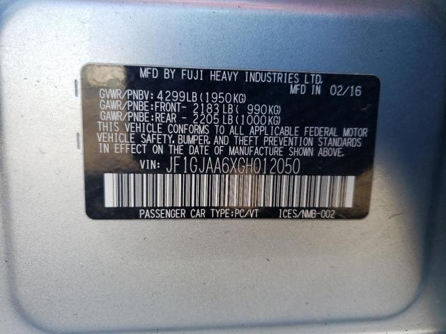 JF1GJAA6XGH012050 Subaru Impreza
