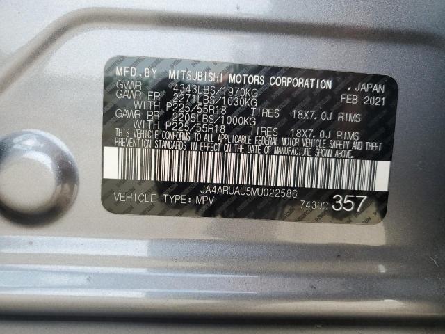 JA4ARUAU5MU022586 Mitsubishi Outlander Sport Es