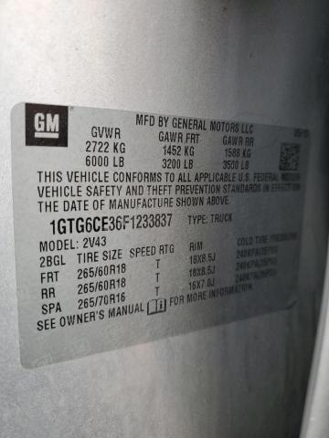 1GTG6CE36F1233837 GMC CANYON SLT