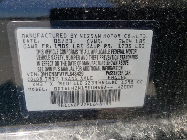 3N1CN8FV7PL848439 Nissan VERSA SR