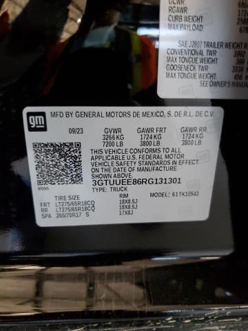 3GTUUEE86RG131301 GMC Sierra K1500 At4