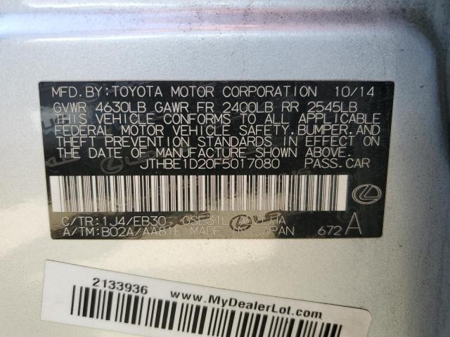 JTHBE1D20F5017080 Lexus IS 350