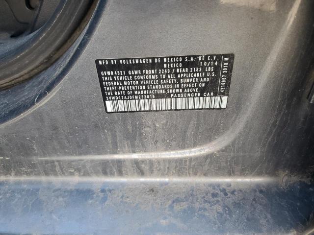 3VWD17AJ0FM233815 Volkswagen JETTA SE