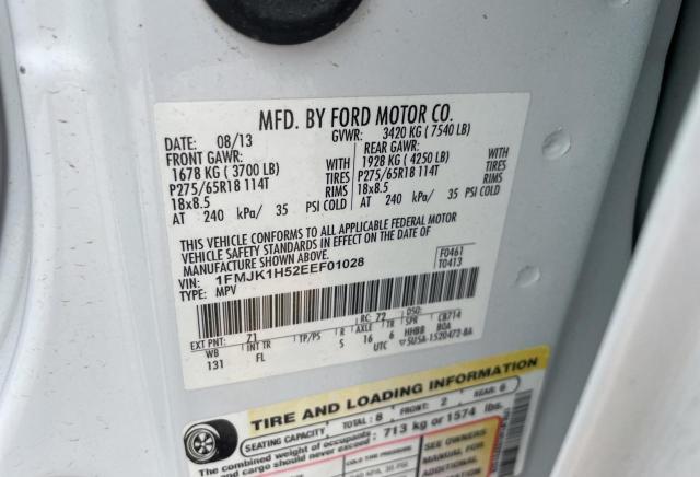 1FMJK1H52EEF01028 Ford Expedition El Xlt