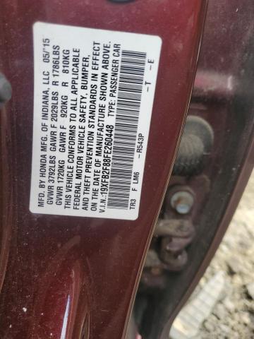 19XFB2F88FE260448 Honda CIVIC EX