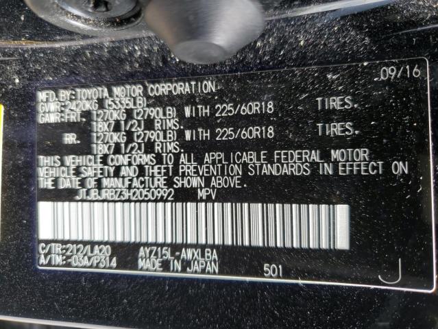 JTJBJRBZ3H2050992 Lexus NX 300H