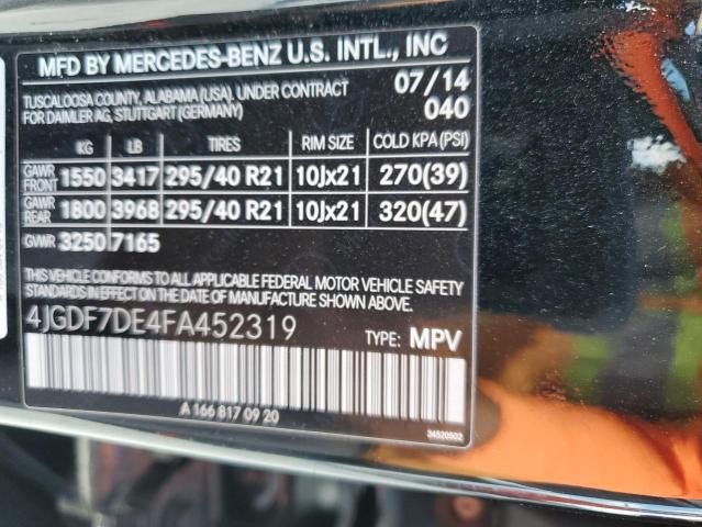 4JGDF7DE4FA452319 Mercedes-Benz Gl 550 4matic