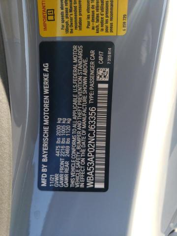 WBA53AP02NCJ63356 BMW 430I