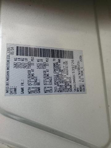 5N1AL0MN6EC539726 Infiniti QX60