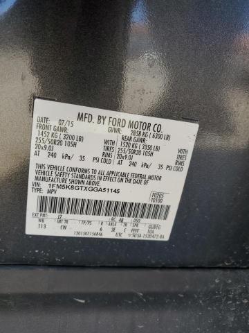 1FM5K8GTXGGA51145 Ford EXPLORER SPORT