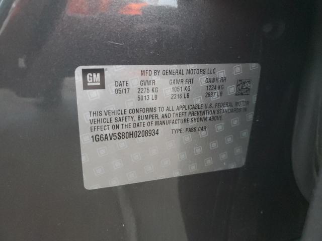 1G6AV5S80H0208934 Cadillac Cts Vsport Premium Luxury