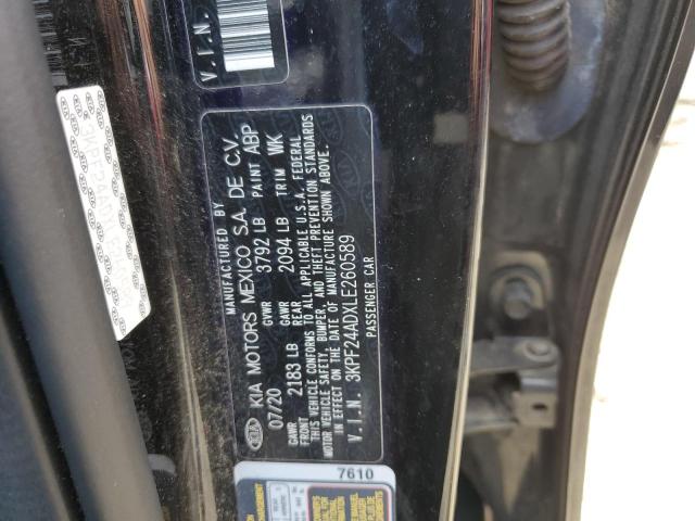 3KPF24ADXLE260589 KIA FORTE FE