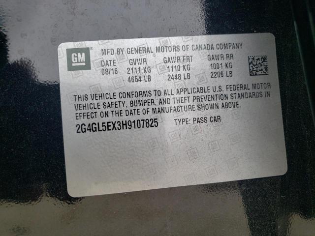 2G4GL5EX3H9107825 Buick Regal Sport Touring