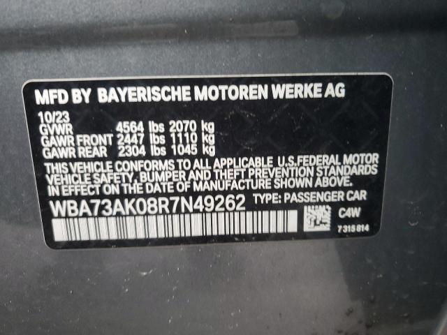 WBA73AK08R7N49262 BMW 228XI
