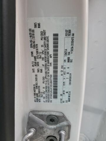 1FMCU0JX1EUB07700 Ford Escape Titanium